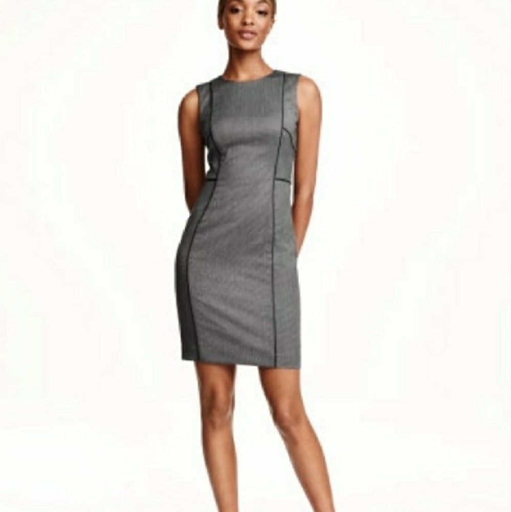 H&M Grey Fitted Dress